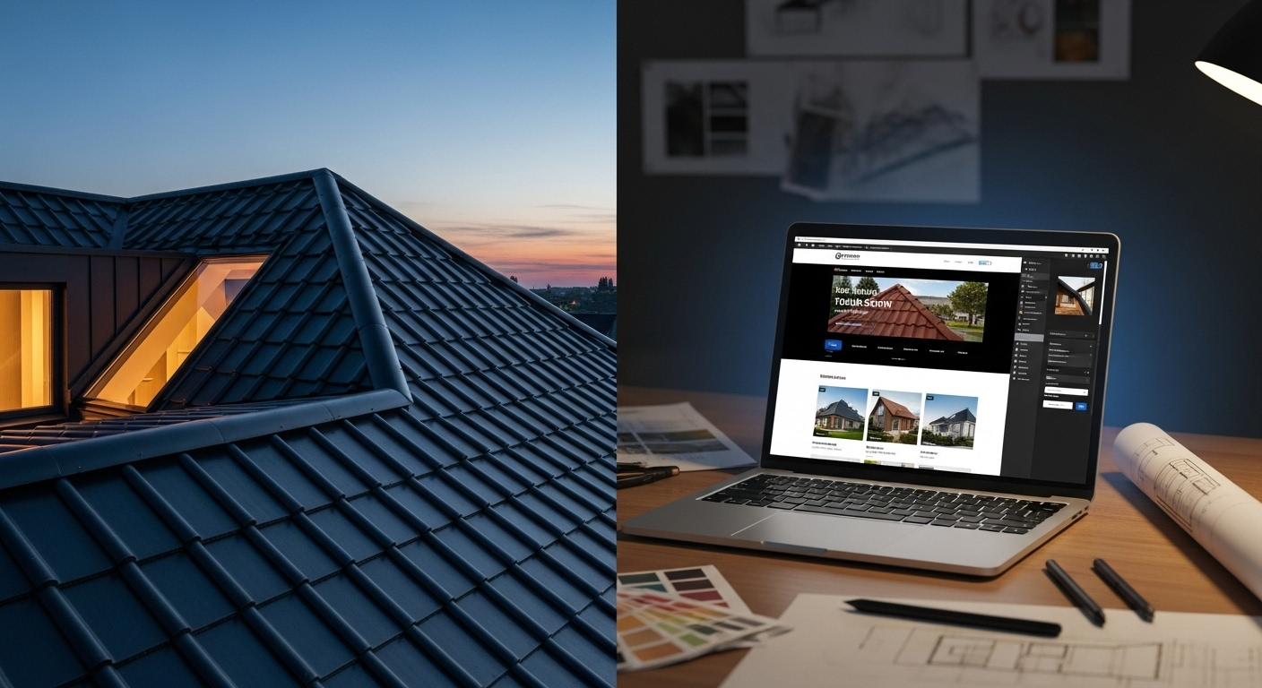 Conception site web entreprise toiture