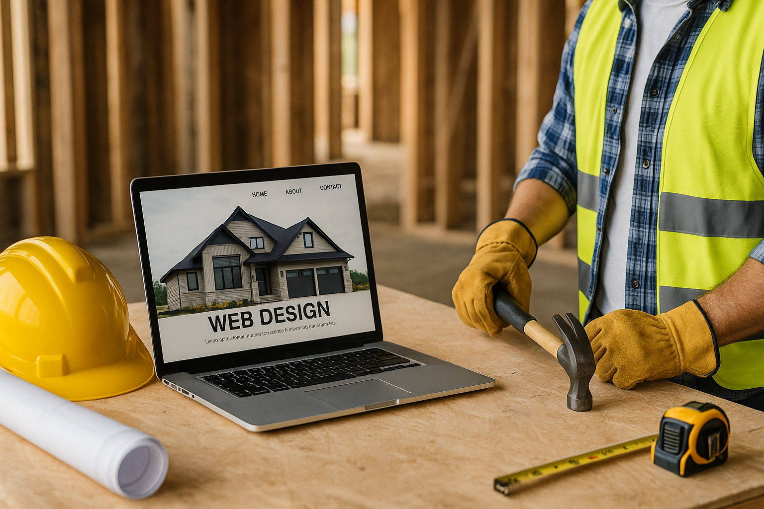 Création de site web pour entrepreneurs en construction