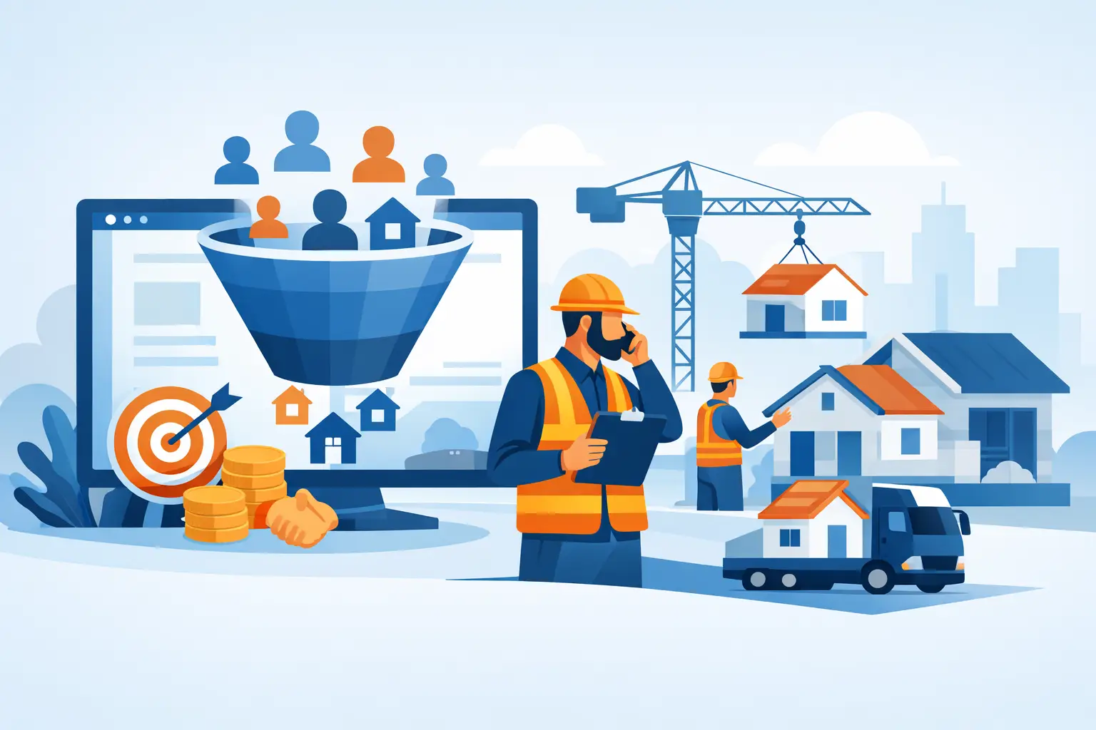 Génération de leads construction qui livre