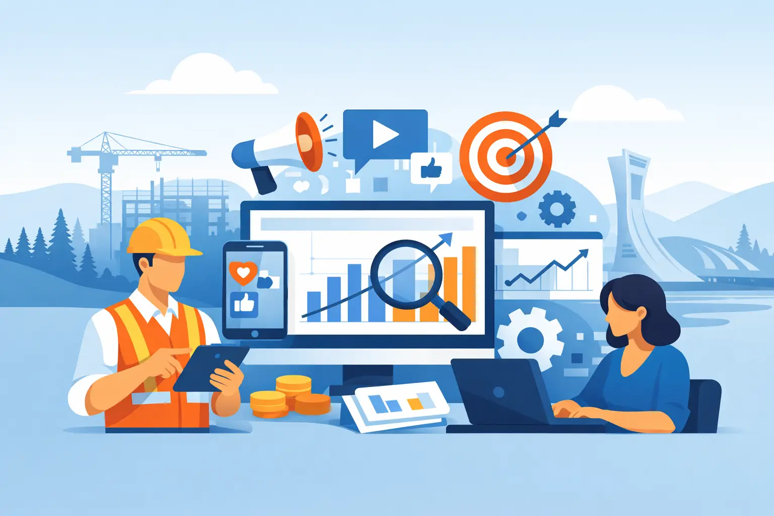 Guide marketing numérique construction au Québec