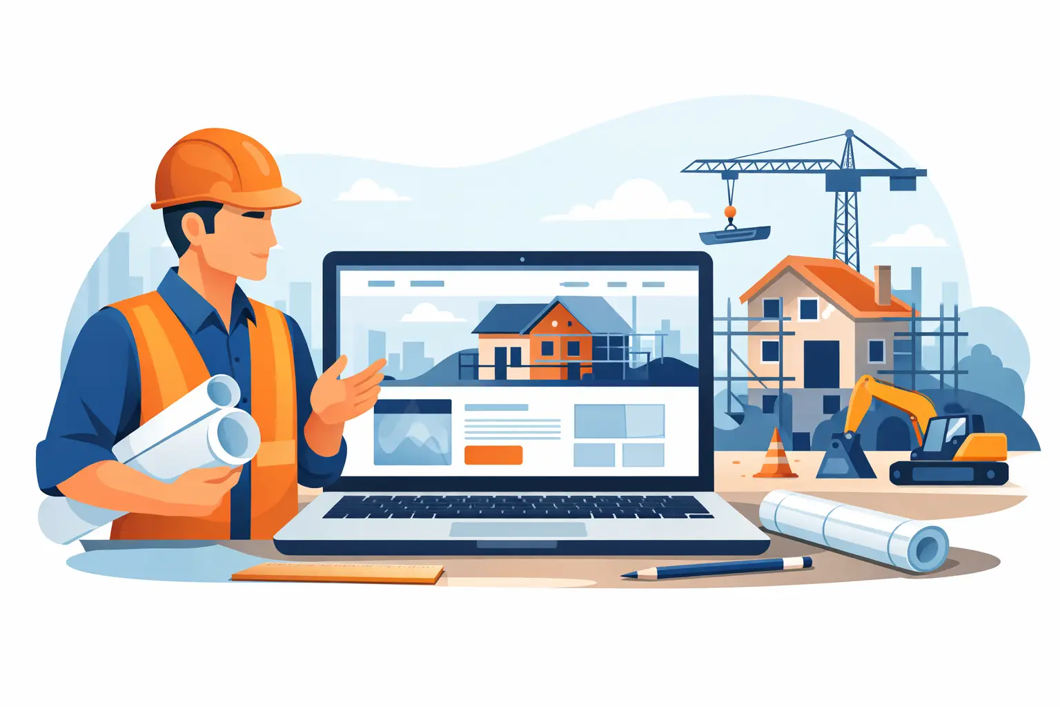 Exemple site web entrepreneur construction efficace