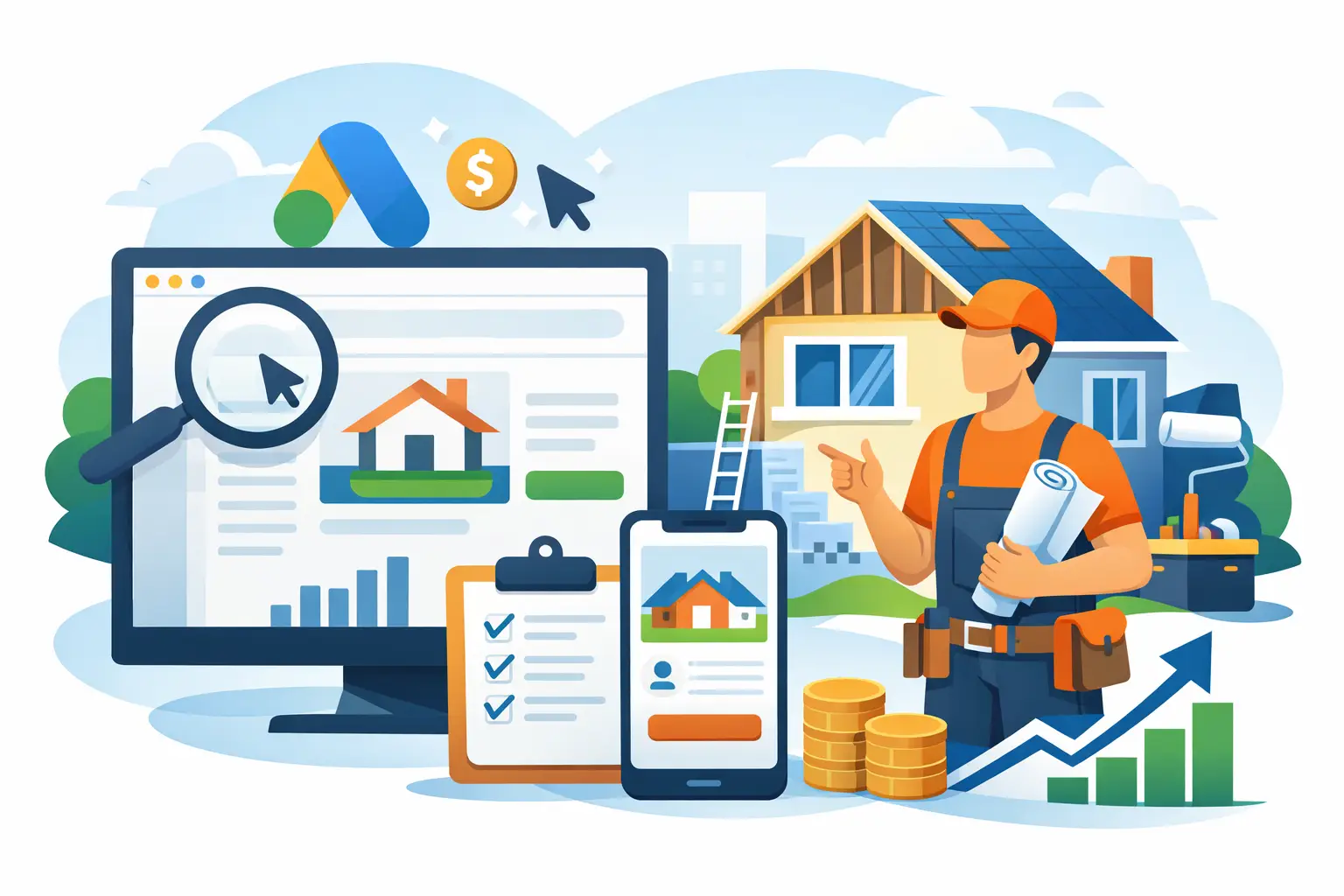 Guide Google Ads rénovation pour plus de soumissions