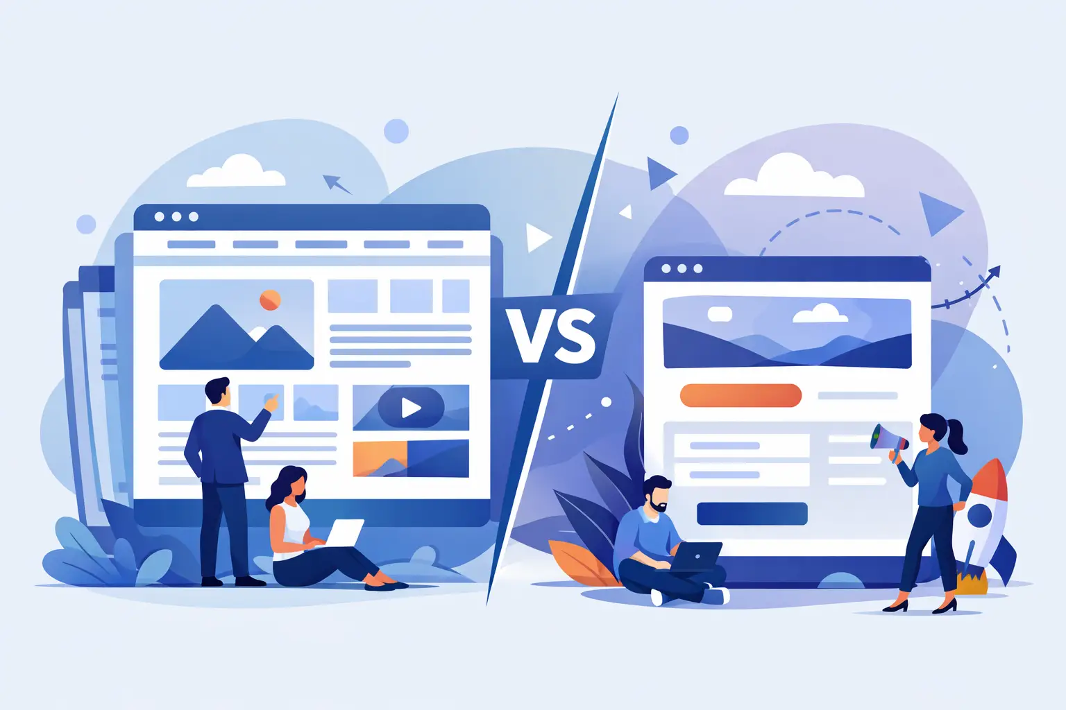Site web ou page d’atterrissage : quoi choisir?
